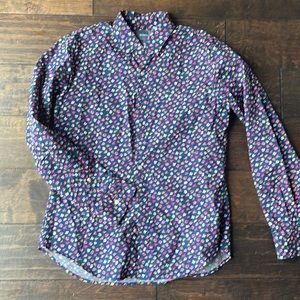 Bonobos large trim button down floral shirt